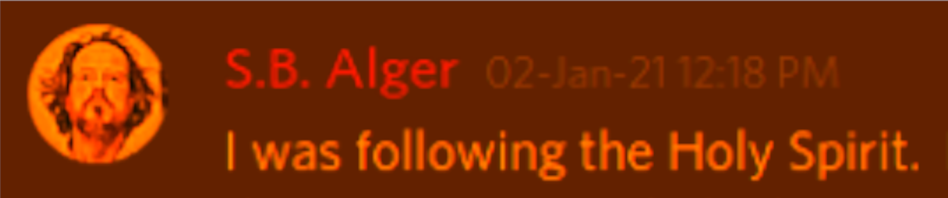 Discord Server Rx Picture Show: "I was following the Holy Spirit"